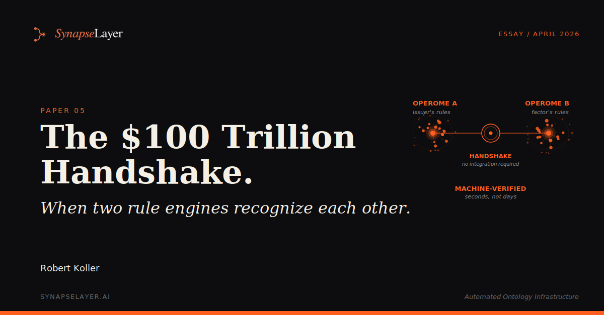 Unlocking the $100 Trillion Handshake